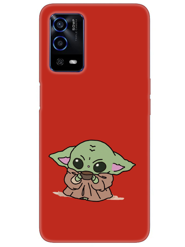 Oppo%20A55%20Baby%20Yoda%20Kırmızı%20Telefon%20Kılıfı