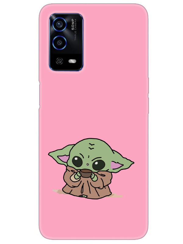 Oppo%20A55%20Baby%20Yoda%20Pembe%20Telefon%20Kılıfı