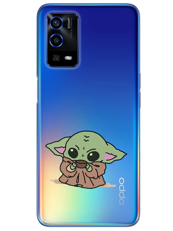 Oppo%20A55%20Baby%20Yoda%20Şeffaf%20Telefon%20Kılıfı