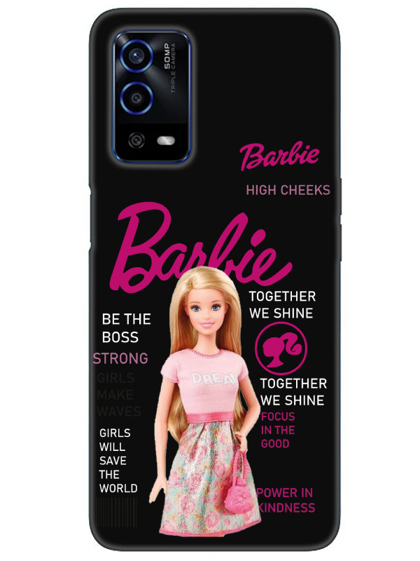 Oppo%20A55%20Barbie%20Siyah%20Telefon%20Kılıfı