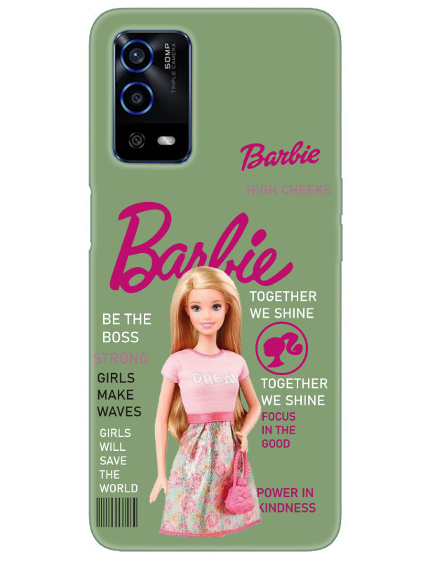 Oppo%20A55%20Barbie%20Yeşil%20Telefon%20Kılıfı