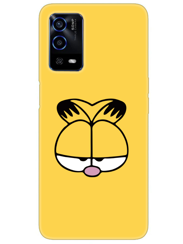 Oppo%20A55%20Garfield%20Sarı%20Telefon%20Kılıfı