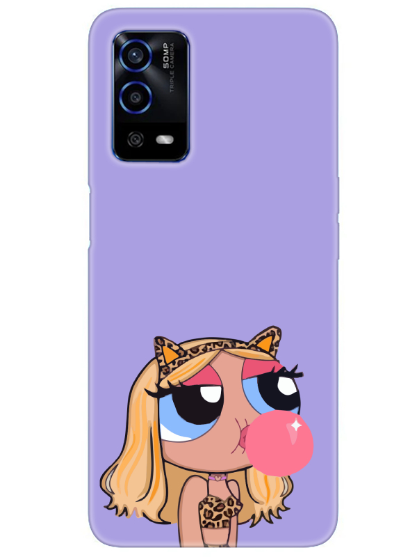 Oppo%20A55%20Powerpuff%20Girls%20Lila%20Telefon%20Kılıfı