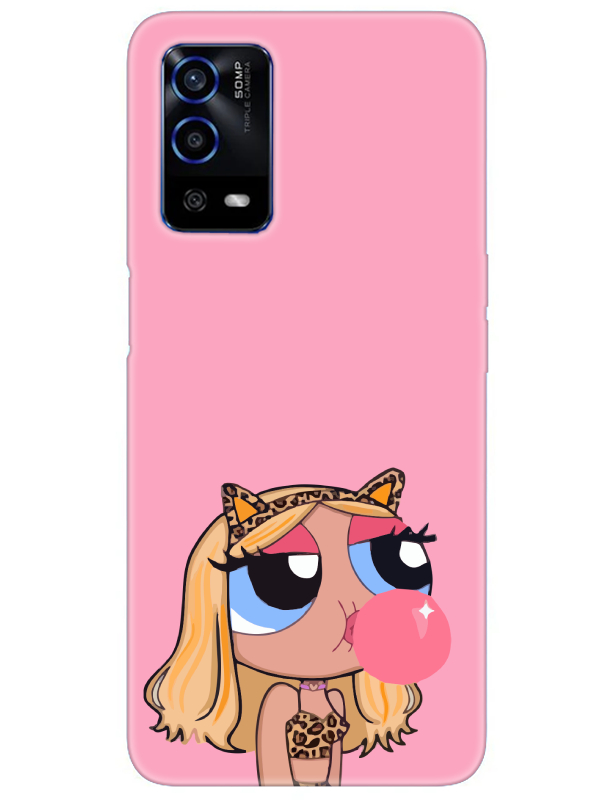 Oppo%20A55%20Powerpuff%20Girls%20Pembe%20Telefon%20Kılıfı