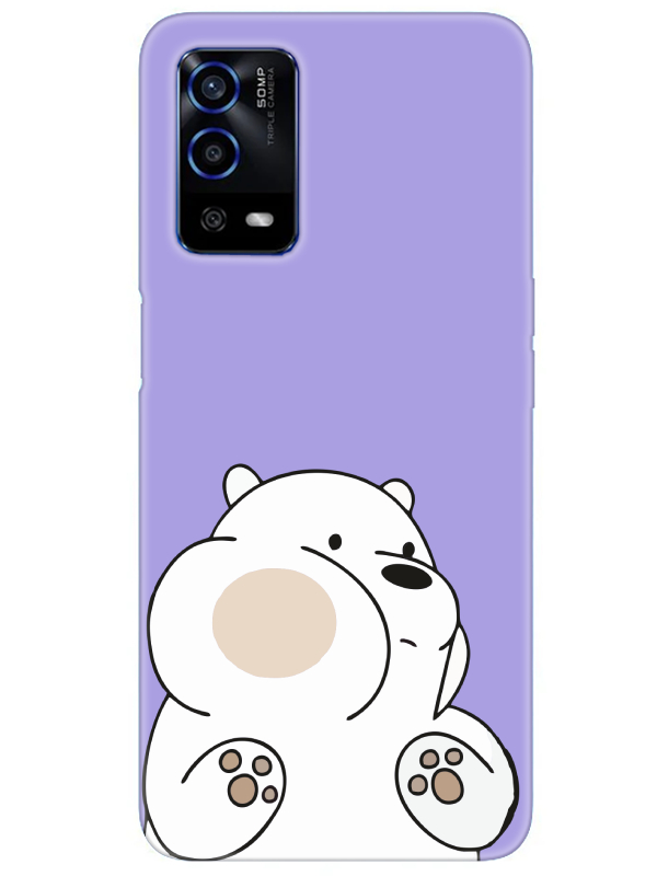 Oppo%20A55%20Panda%20Lila%20Telefon%20Kılıfı