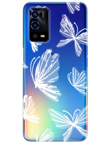 Oppo%20A55%20Kelebek%20Şeffaf%20Telefon%20Kılıfı