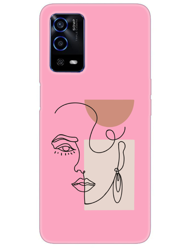 Oppo%20A55%20Women%20Art%20Pembe%20Telefon%20Kılıfı