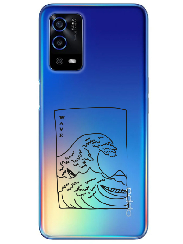 Oppo%20A55%20Kanagawa%20Wave%20Şeffaf%20Telefon%20Kılıfı