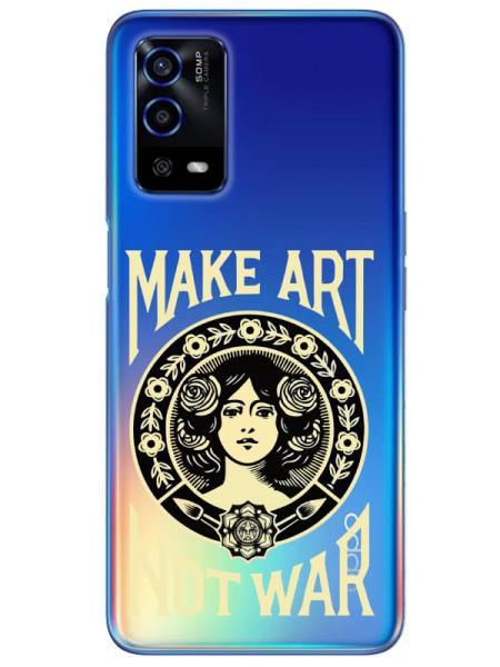 Oppo%20A55%20Make%20Art%20Not%20War%20Şeffaf%20Telefon%20Kılıfı