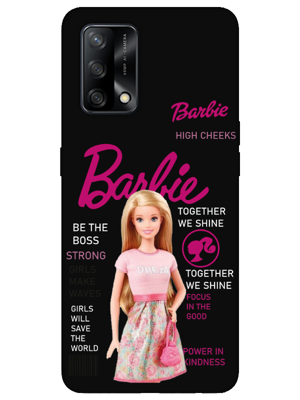 Oppo%20A74%20Barbie%20Siyah%20Telefon%20Kılıfı