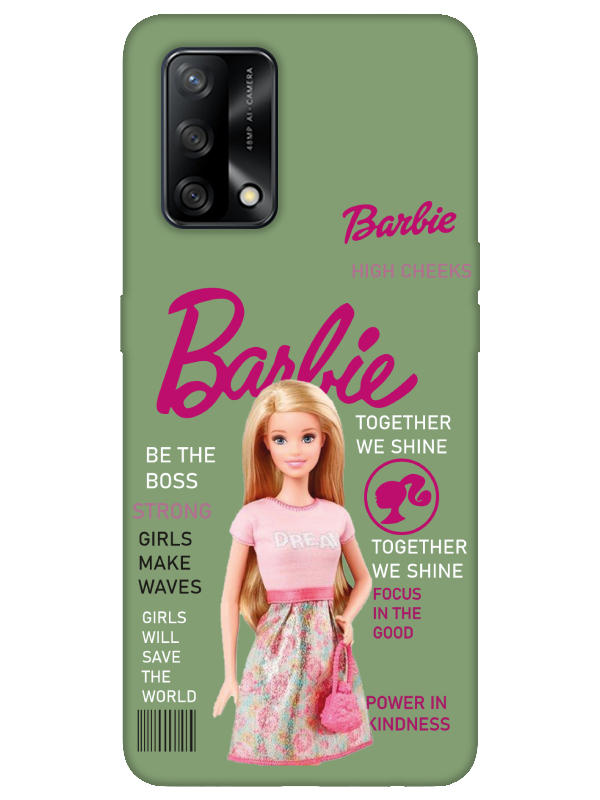 Oppo%20A74%20Barbie%20Yeşil%20Telefon%20Kılıfı