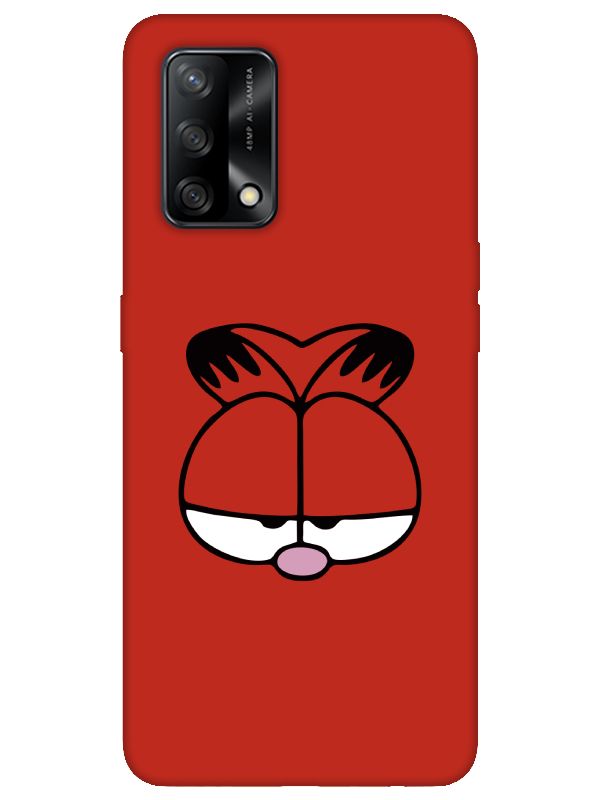 Oppo%20A74%20Garfield%20Kırmızı%20Telefon%20Kılıfı