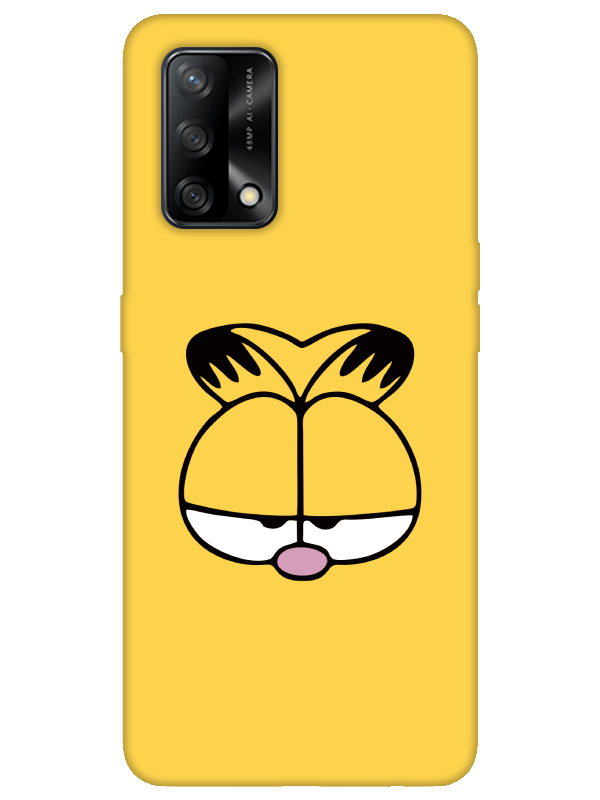 Oppo%20A74%20Garfield%20Sarı%20Telefon%20Kılıfı