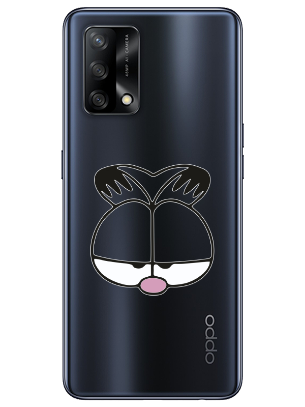 Oppo%20A74%20Garfield%20Şeffaf%20Telefon%20Kılıfı