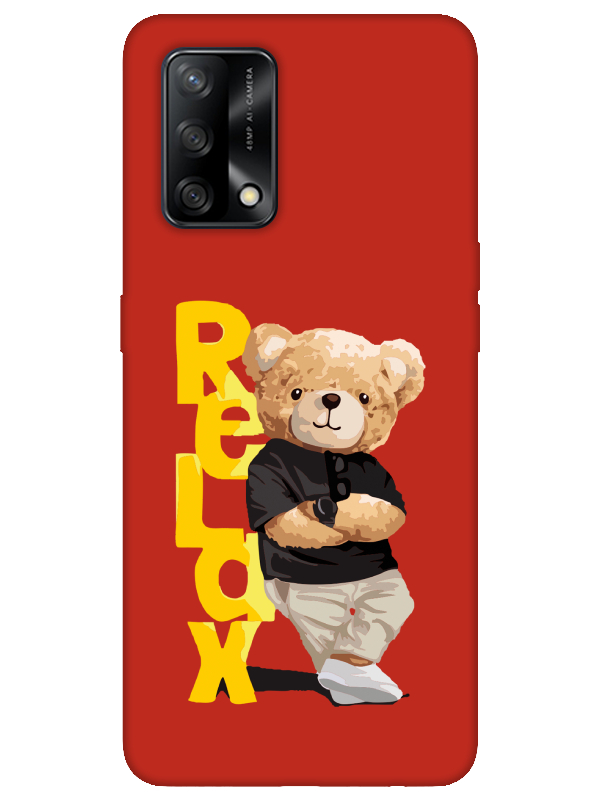 Oppo%20A74%20Teddy%20Bear%20Relax%20Kırmızı%20Telefon%20Kılıfı