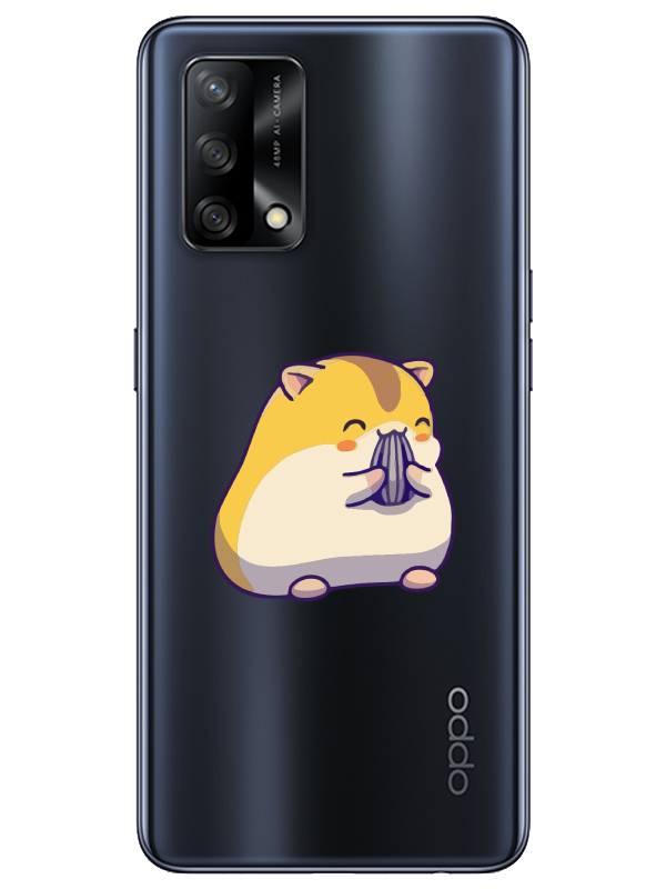 Oppo%20A74%20Sevimli%20Hamster%20Şeffaf%20Telefon%20Kılıfı