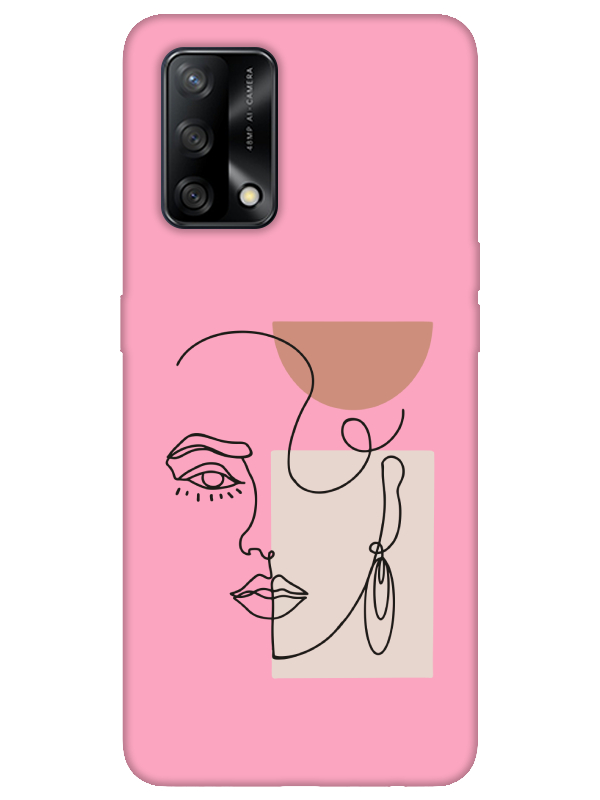 Oppo%20A74%20Women%20Art%20Pembe%20Telefon%20Kılıfı