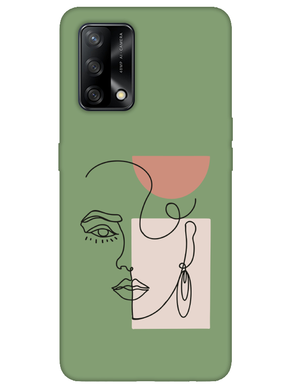 Oppo%20A74%20Women%20Art%20Yeşil%20Telefon%20Kılıfı