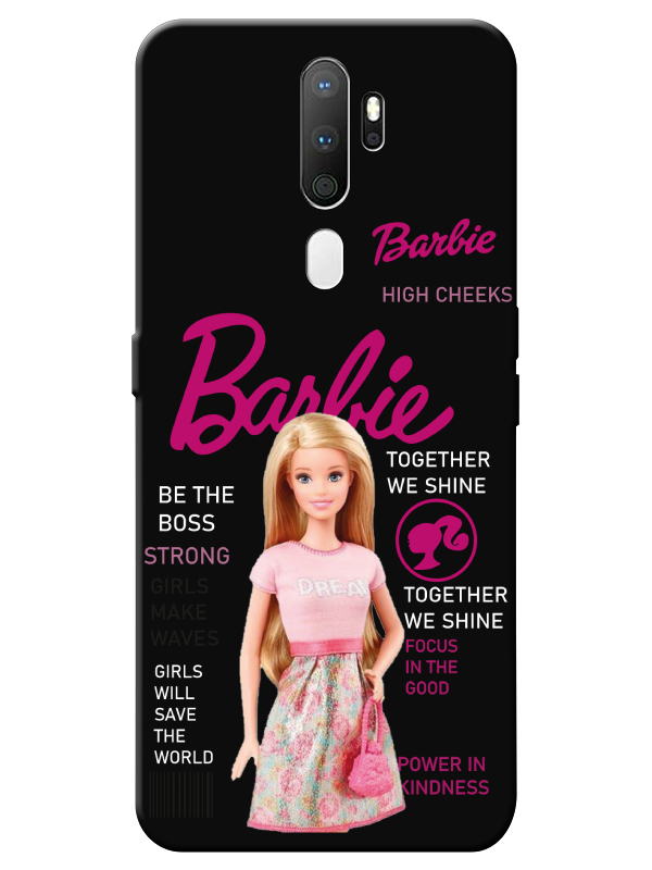 Oppo%20A9%202020%20Barbie%20Siyah%20Telefon%20Kılıfı