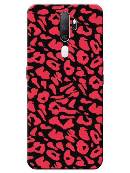 Oppo%20A9%202020%20Leopar%20Desenli%20Siyah%20Telefon%20Kılıfı