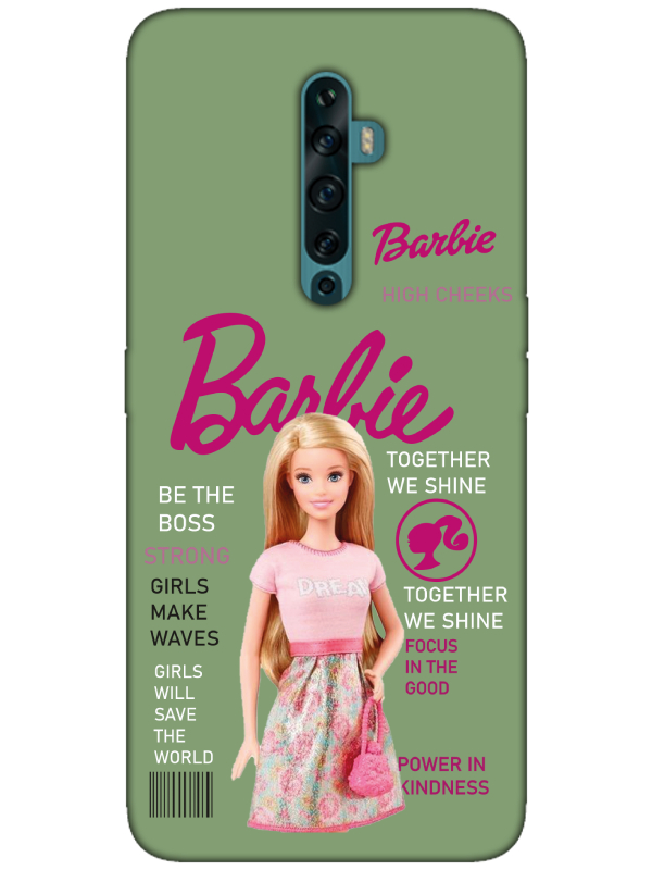 Oppo%20Reno2%20Z%20Barbie%20Yeşil%20Telefon%20Kılıfı