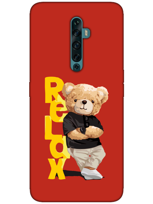 Oppo%20Reno2%20Z%20Teddy%20Bear%20Relax%20Kırmızı%20Telefon%20Kılıfı