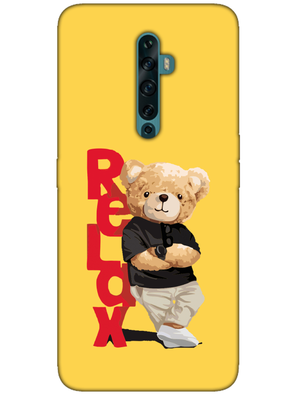 Oppo%20Reno2%20Z%20Teddy%20Bear%20Relax%20Sarı%20Telefon%20Kılıfı