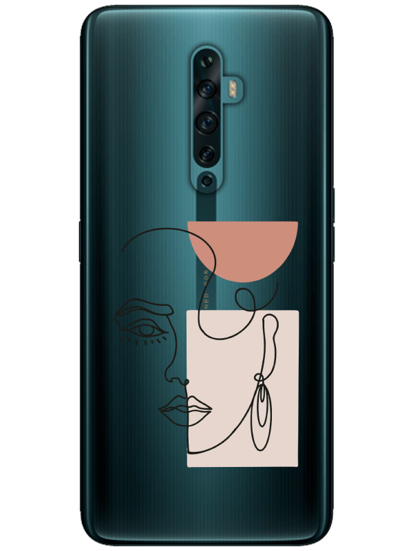 Oppo%20Reno2%20Z%20Women%20Art%20Şeffaf%20Telefon%20Kılıfı