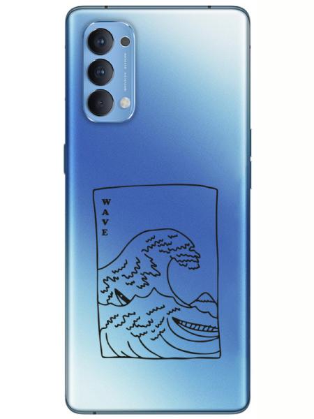 Oppo%20Reno%204%20Kanagawa%20Wave%20Şeffaf%20Telefon%20Kılıfı