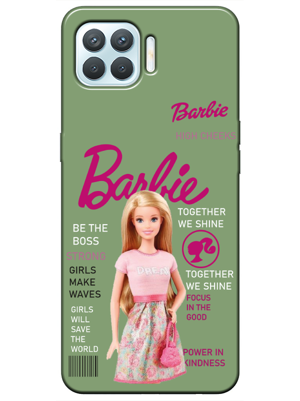 Oppo%20Reno%204%20Lite%20Barbie%20Yeşil%20Telefon%20Kılıfı