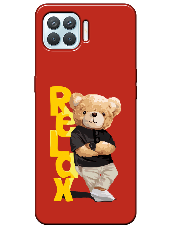 Oppo%20Reno%204%20Lite%20Teddy%20Bear%20Relax%20Kırmızı%20Telefon%20Kılıfı