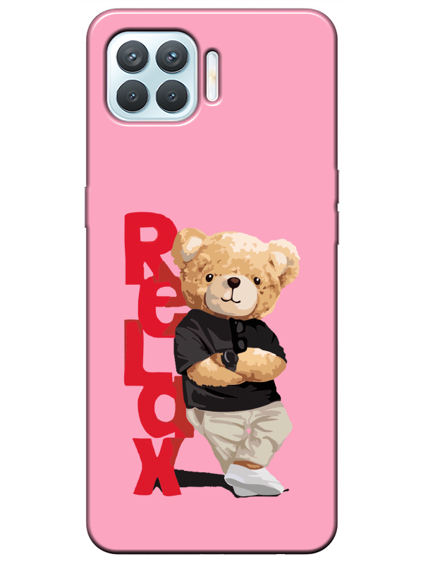 Oppo%20Reno%204%20Lite%20Teddy%20Bear%20Relax%20Pembe%20Telefon%20Kılıfı