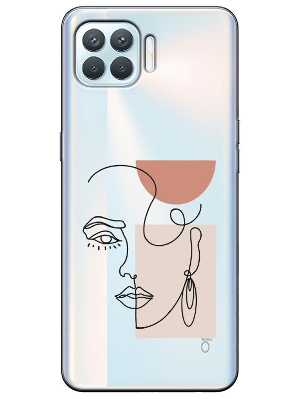 Oppo%20Reno%204%20Lite%20Women%20Art%20Şeffaf%20Telefon%20Kılıfı