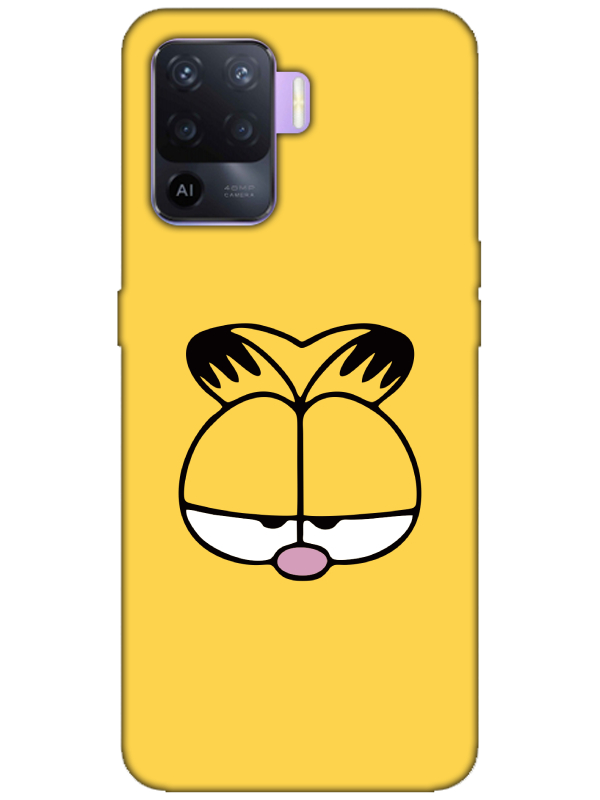 Oppo%20Reno%205%20Lite%20Garfield%20Sarı%20Telefon%20Kılıfı