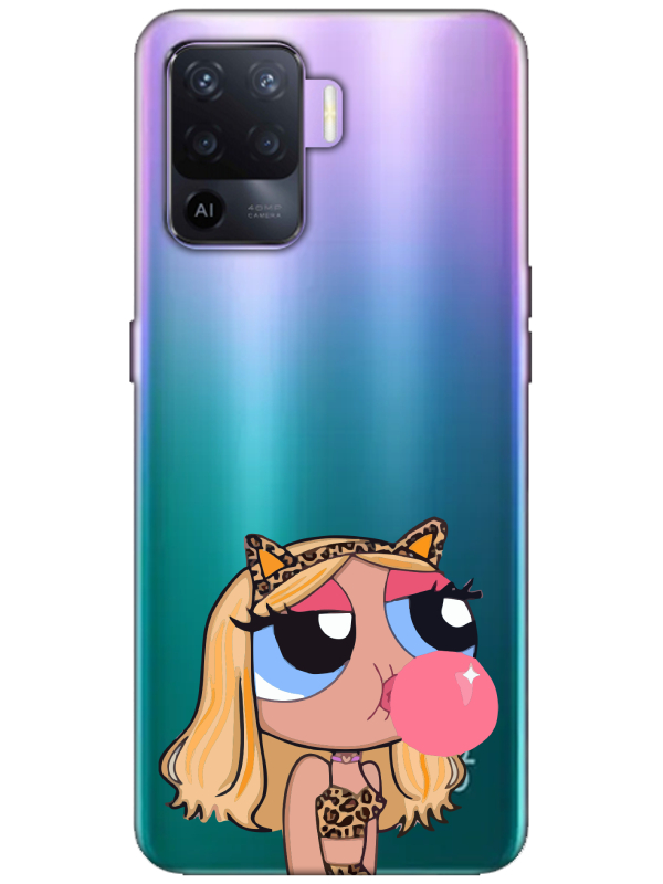 Oppo%20Reno%205%20Lite%20Powerpuff%20Girls%20Şeffaf%20Telefon%20Kılıfı