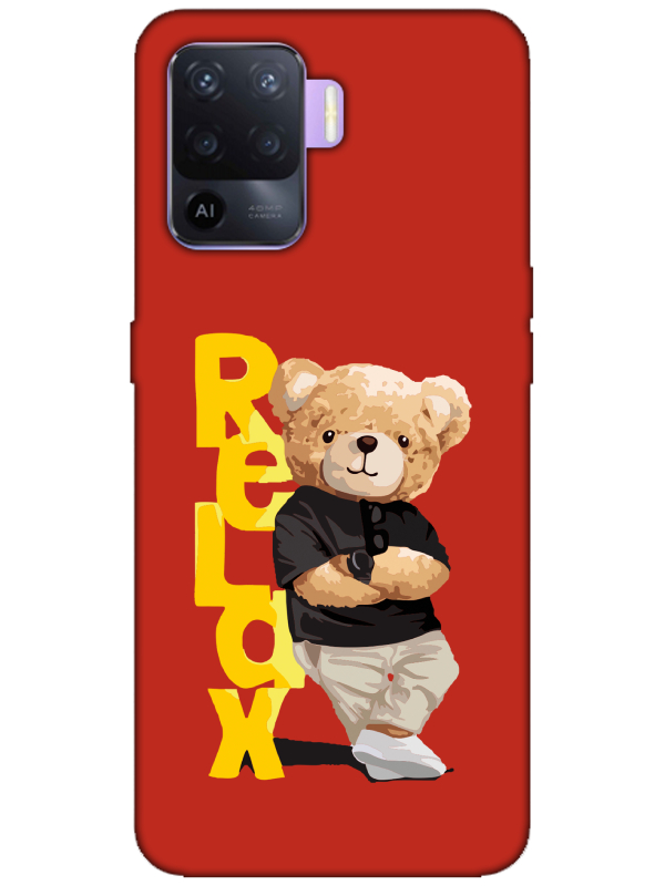 Oppo%20Reno%205%20Lite%20Teddy%20Bear%20Relax%20Kırmızı%20Telefon%20Kılıfı