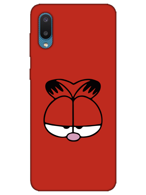 Samsung%20A02%20Garfield%20Kırmızı%20Telefon%20Kılıfı