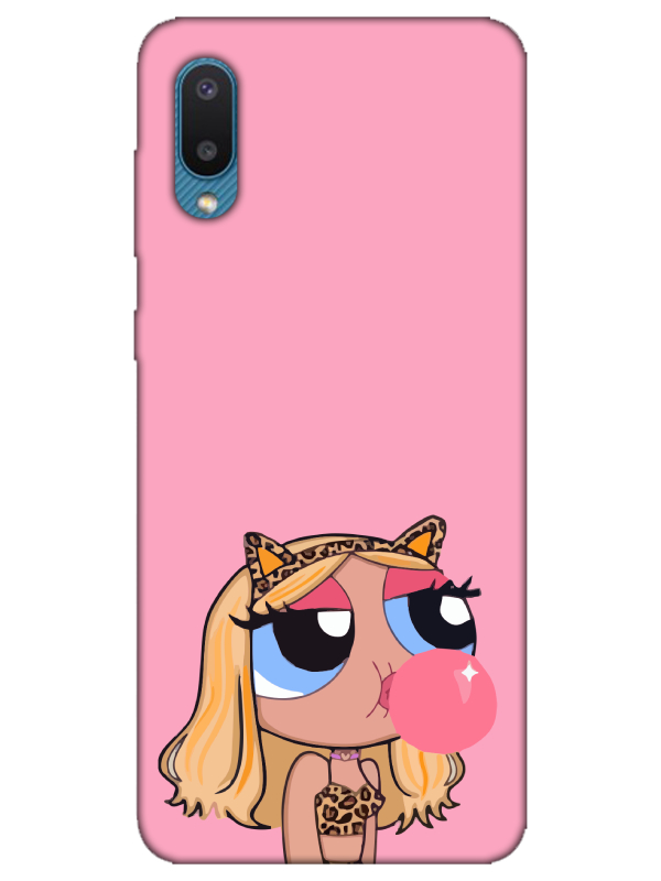 Samsung%20A02%20Powerpuff%20Girls%20Pembe%20Telefon%20Kılıfı