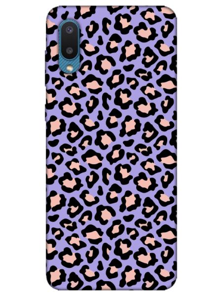 Samsung%20A02%20Leopar%20Desenli%20Lila%20Telefon%20Kılıfı