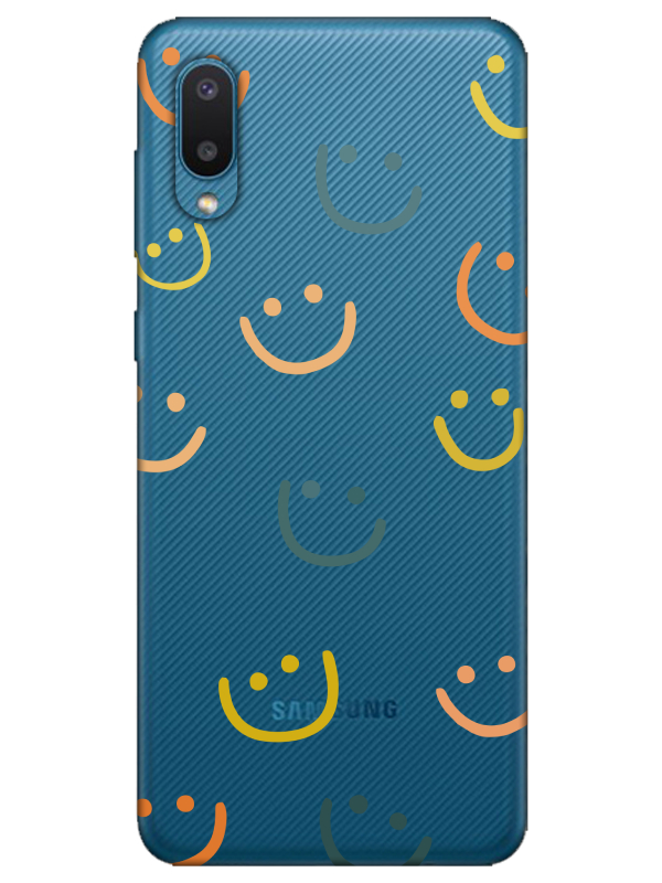 Samsung%20A02%20Emoji%20Gülen%20Yüz%20Şeffaf%20Telefon%20Kılıfı