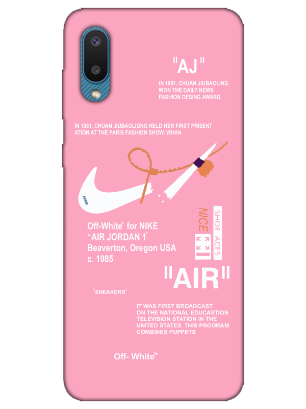 Samsung%20A02%20Nike%20Air%20Pembe%20Telefon%20Kılıfı