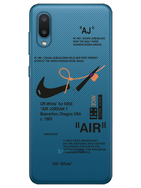 Samsung%20A02%20Nike%20Air%20Şeffaf%20Telefon%20Kılıfı