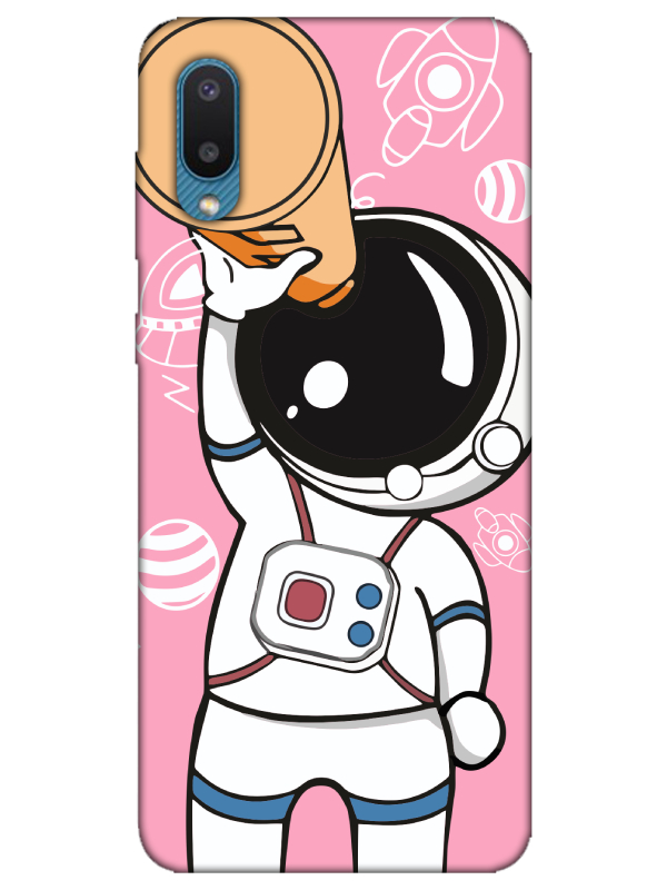 Samsung%20A02%20Astronot%20Pembe%20Telefon%20Kılıfı