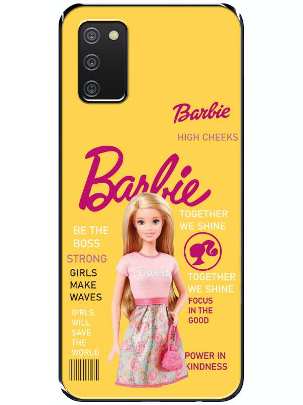 Samsung%20A02s%20Barbie%20Sarı%20Telefon%20Kılıfı