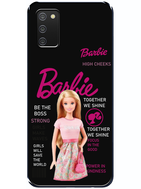 Samsung%20A02s%20Barbie%20Siyah%20Telefon%20Kılıfı