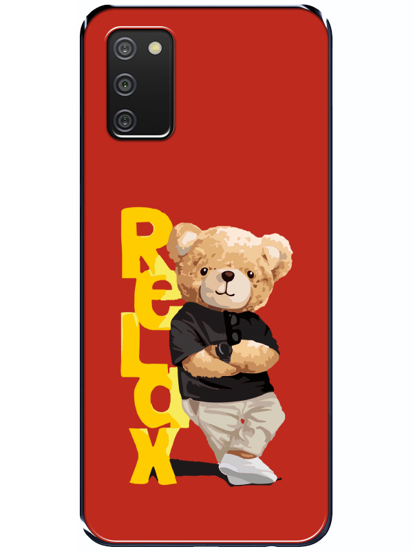 Samsung%20A02s%20Teddy%20Bear%20Relax%20Kırmızı%20Telefon%20Kılıfı