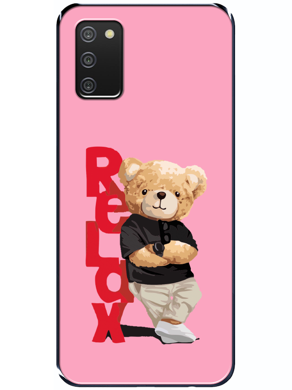 Samsung%20A02s%20Teddy%20Bear%20Relax%20Pembe%20Telefon%20Kılıfı