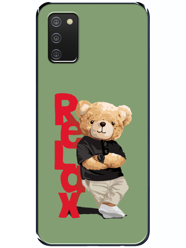 Samsung%20A02s%20Teddy%20Bear%20Relax%20Yeşil%20Telefon%20Kılıfı