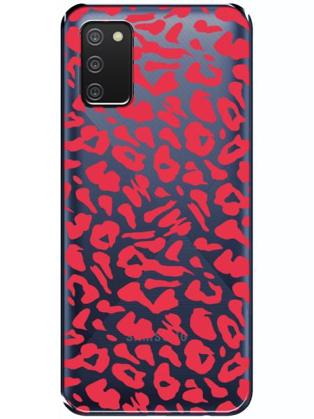 Samsung%20A02s%20Leopar%20Desenli%20Şeffaf%20Telefon%20Kılıfı