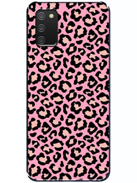 Samsung%20A02s%20Leopar%20Desenli%20Pembe%20Telefon%20Kılıfı